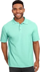 Mens Hanes X-Temp Piqué Polo Clean Mint Moisture-Wicking Polo Shirt Size 3XL NWT - Picture 1 of 6