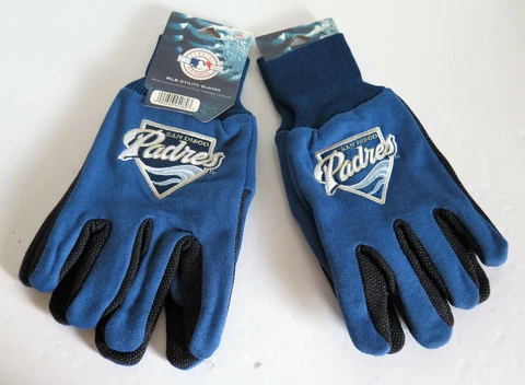 TWO (2) PAIR OF SAN DIEGO PADRES, SPORT UTILITY GLOVES FROM FOREVER COLLECTABLE Cover