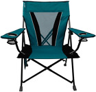 Kijaro XXL Dual Lock Portable Camping and Sports Chair, Cayman Blue Iguana