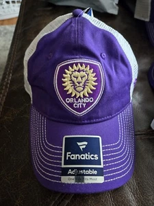 Orlando City SC- MLS Soccer Hat By Fanatics- Adjustable Trucker Hat - NWT OSFM - Picture 1 of 4