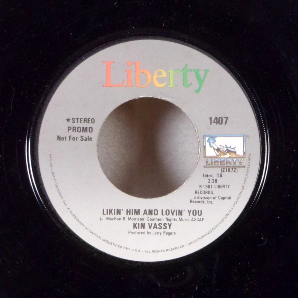Kin Vassy Likin' Him and Lovin' You 7" 45 Liberty promo wlp dj M- - Image 1 of 1