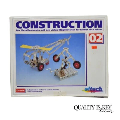 Vintage 1990s Eitech German Construction Model Erector Kit 02 Helicopter NOS - Image 1 of 4