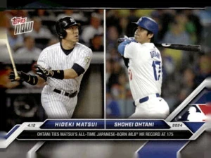 2024 Topps Now #70 Hideki Matsui / Shohei Ohtani Los Angeles Dodgers - Bild 1 von 2