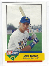 1994 Burlington Bees (Class A-Montreal Expos) Chris Schwab