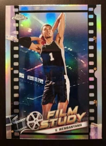 2023-24 Topps Chrome Basketball VICTOR WEMBANYAMA Rookie - Film Study Insert - Picture 1 of 2