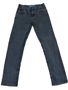 Levi’s 502 Regular Fit Jeans Boys 20 Reg Black Denim Stretct Adjustable waist - Picture 1 of 13