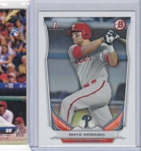 RHYS HOSKINS '14 BOWMAN DRAFT PICKS-1ST BOWMAN ROOKIE CARD-SHIPS FREE TO THE US! - Picture 1 of 19