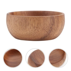 Servierschale Holz Salat Tablett Holz große Schüssel Aufbewahrungsschalen Schlüssel - Bild 1 von 12