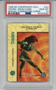 1996 DC OVERPOWER CHARACTER CARD GAME THORN EXPLOSIVE CHARGE PSA 10 LOW POP 2 - Bild 1 von 2
