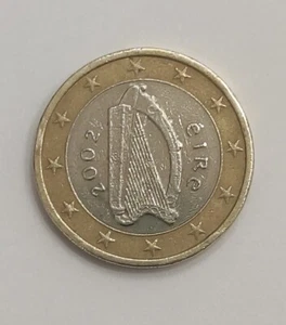 MONEDA DE 1 EURO IRLANDA 2002 ARPA CELTA EIRE *EXCELENTE ESTADO PARA COLECCIÓN - Bild 1 von 5