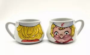 Vintage Campbell’s Kids Soup 1998 MCM Retro Collectible Mugs Cups Bowls Set of 2 - Picture 1 of 11