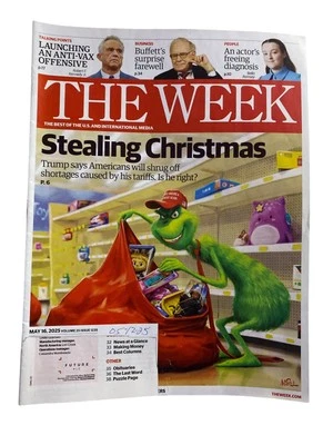 The Week Magazine May 16 2025 Trump Tariffs Stealing Christmas Cover Issue - Image 1 of 4