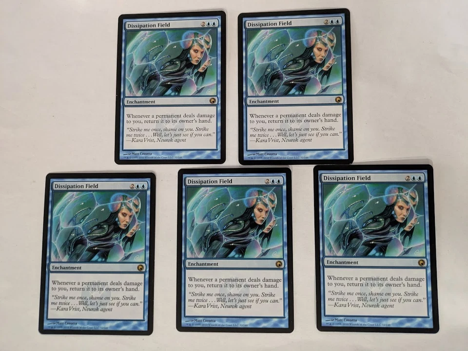 5 Dissipation Field Scars of Mirrodin MTG NM Free shipping with tracking - Image 1 of 2