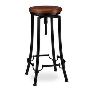 Taburete alto industrial banqueta regulable 80 kg ligero taburete alto vintage - Imagen 1 de 12