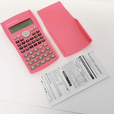 Scientific Pink Calculator With Slide Cover by Asda Mathematics GCSE - Unused - Image 1 of 4