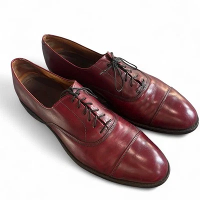 Allen Edmonds Park Avenue Cap-toe Oxford Dress Shoe dark red Men’s Size 11 - Image 1 of 4