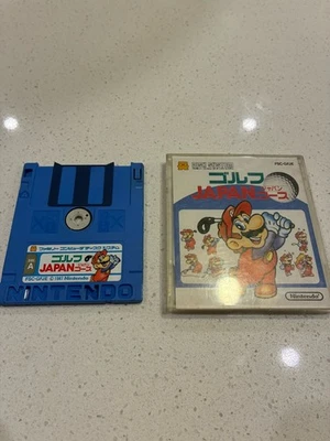 Mario Golf Course Japan Nintendo Famicom Disk System Import US Seller TESTED - Image 1 of 2