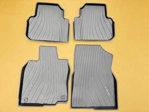 721355. Honda Civic 2022-2026 All Season Weather Rubber Floor Mats OEM Genuine - Picture 1 of 21