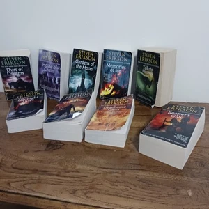 Malazan Book of the Fallen Lot 9 by Steven Erikson Paperback Series Set - Picture 1 of 7