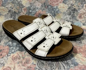 Y2K Collection By Clark’s Leisa Floral Leather Cutout Studded Sandal Women’s 8 - Picture 1 of 9