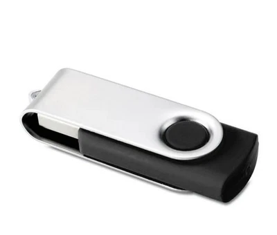 USB Stick 4GB 8GB 16GB 32GB Schwarz – Speicherstick – Drehbar – Plug & Play - Bild 1 von 2