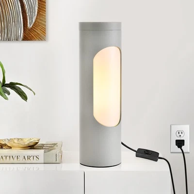 Lamp, Reading Lamp for Shabbos, Silver Table Lamps and Nightlight for Living ... - Image 1 of 4