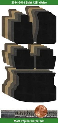 Custom Ultimat Carpet Mat Set for 2014-2016 BMW 428i xDrive (5 pieces) #1AU - Image 1 of 4