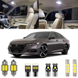 6 Piece 6000K White Accord Interior LED Light Kit Package Replacement for Hon... - Picture 1 of 7