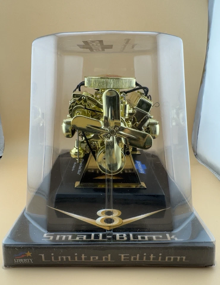 Chevrolet 350 V-8 Small Block Engine 1:6 Bronze Plated 84027 Liberty Classic NIB - Image 1 of 4