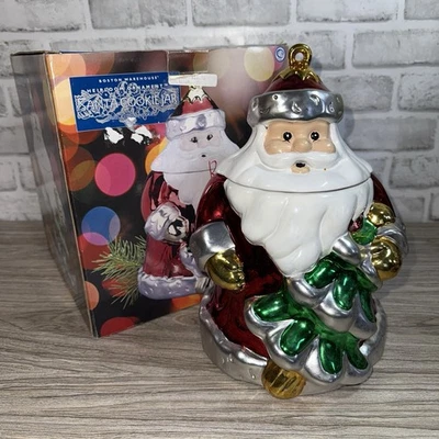 Boston Warehouse Heirloom Ornament Santa Cookie Jar w/ Box - Image 1 of 4