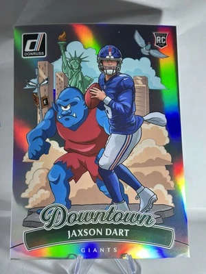 Jackson Dart Rookie Downtown 2025 Donruss Football No 14 Oversized Downtown RC - Image 1 of 2