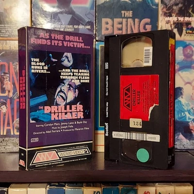 DRILLER KILLER (1979, Abel Ferrara) (Wizard Video, 1982) 80's Horror/Slasher VHS - Image 1 of 4