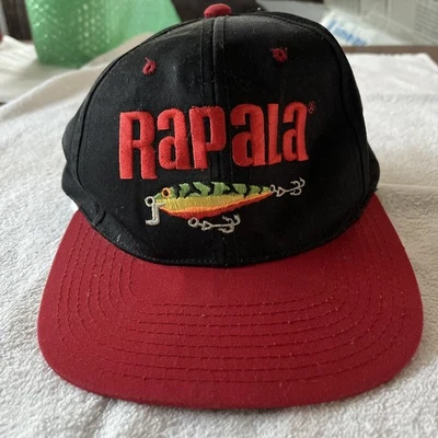 Vintage Rapala Fishing Lure Hat Snap Back Fire Tiger - Image 1 of 4