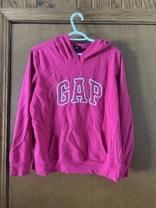 Gap Hooded Pink Pullover Sweatshirt Teen Girl - Size L - Picture 1 of 3