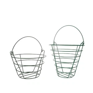  2 Stück Golfplatz Bälle Träger, Metall Golfball Korb, Aufbewahrungseimer Tragen - Bild 1 von 12