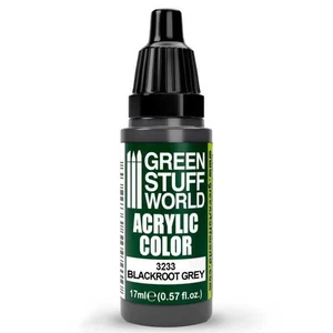Green Stuff World Acrylic Color Paint - BLACKROOT GREY 17ml - Picture 1 of 2