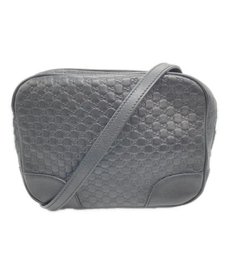 Gucci Micro Guccissima Leather Shoulder Bag Model number 449413 Color Black - Image 1 of 4