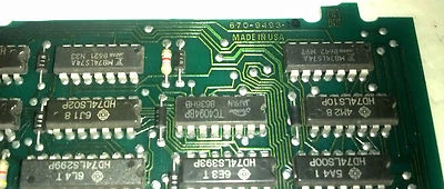 Tektronix Display Readout PCB 670-9493-10  For  Tektronix 2445A, 2465A, 2467A.  - Image 1 of 4