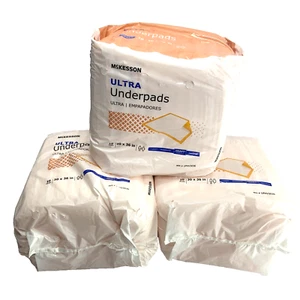 30 McKesson UPHV3036 Ultra Heavy Absorbency 30"x36" Adult Disposable Underpads - Picture 1 of 5