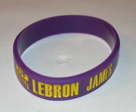 Los Angeles Lakers LeBron James Bracelet Wristband Silicone Basketball Cover