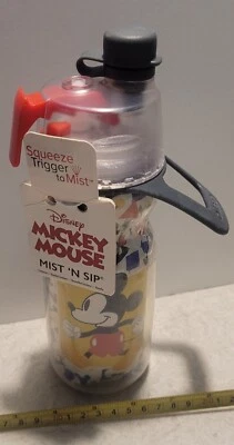Botella de agua aislada O2 Cool Mist N Sip Disney Mickey Mouse 12 OZ niños NUEVO Foto 1 de 4