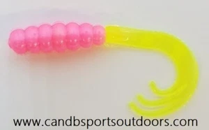 AWD BAITS WOW GRUBS - 2" BUBBLE GUM 20PK (WG23) - Picture 1 of 2