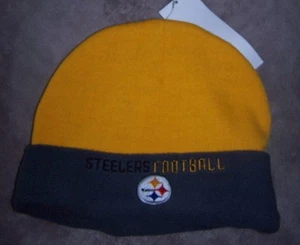 NUEVO CON ETIQUETAS EQUIPO ROPA PITTSBURGH STEELERS LANA FORRADA SOMBRERO DE INVIERNO NIÑO NIÑA TALLA 8 - 20 - Imagen 1 de 3