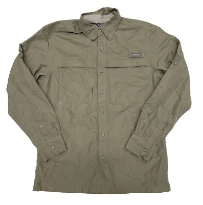 Eddie Bauer Men's L/S Guide Lightweight Shirt UPF 30 Sun Protection Spring - Image 1 of 2