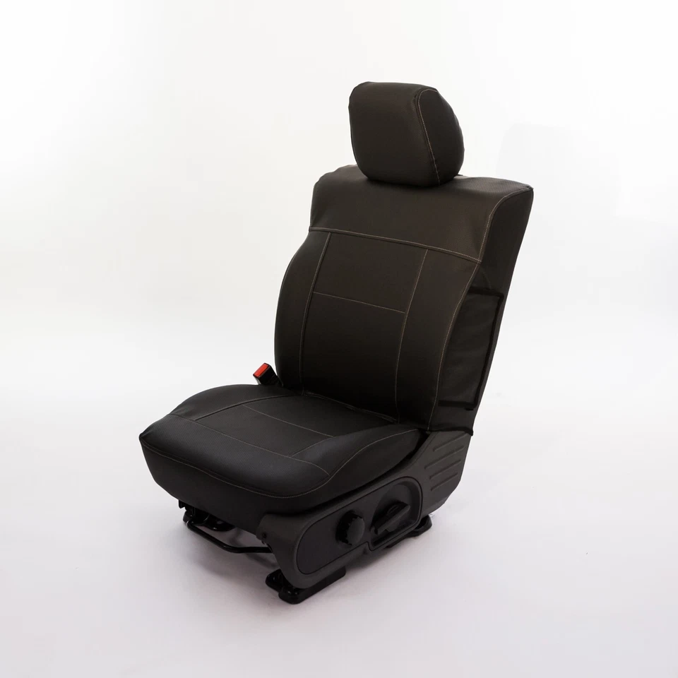 Fundas de asiento delanteras de cuero sintético negro Chevrolet Traverse 2018-2023 Foto 1 de 1