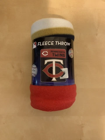 Minnesota Twins Officially Licensed Fleece Throw Blanket 40in x 50in MLB Cover