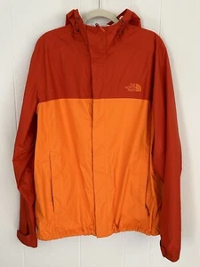 THE NORTH FACE Venture 2 Jacket With Hood Men’s Large Orange Colorblock Two Tone - Picture 1 of 24