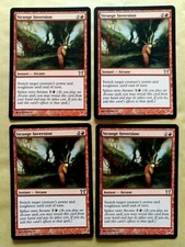 4x strange inversion-mtg champions of kamigawa CHK uncommon Excellent (EX)