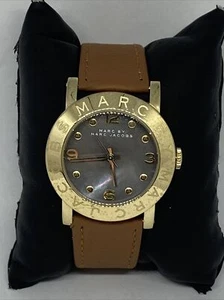 Marc By Marc Jacobs Amy MBM3273 Women's Brown Leather Analog Quartz Watch WFH109 - Picture 1 of 12