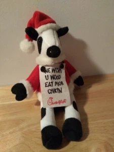Letrero promocional de peluche de juguete de peluche de Navidad de Chick-fil-A - Imagen 1 de 1